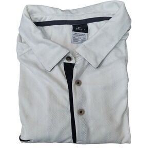 Nike‎ Dri Fit OSU Cowboys Polo Shirt XXLarge White Short Sleeve Golf